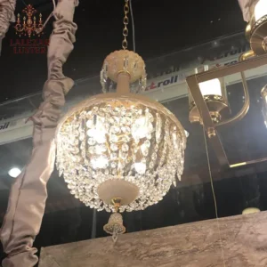 لوستر کریستالی گرد زنیت 4 شاخه باکارا