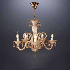 لوستر 6 شاخه فرم منحی لاکچری