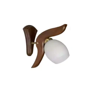 چراغ دیواری مدرن با پایه چوبی