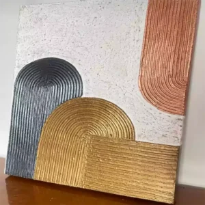 تابلو نقاشی مینیمال برجسته آبستره